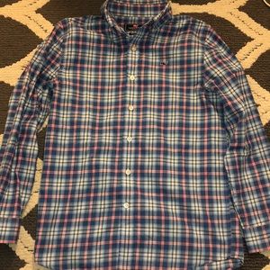 Vineyard vines boys flannel button down M (12-14)